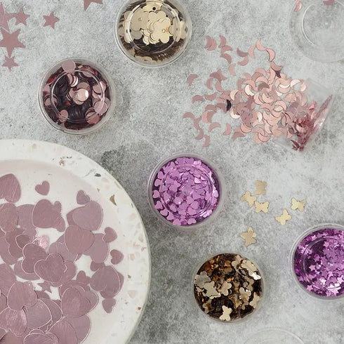 Rose Colour Star Shape Scatters